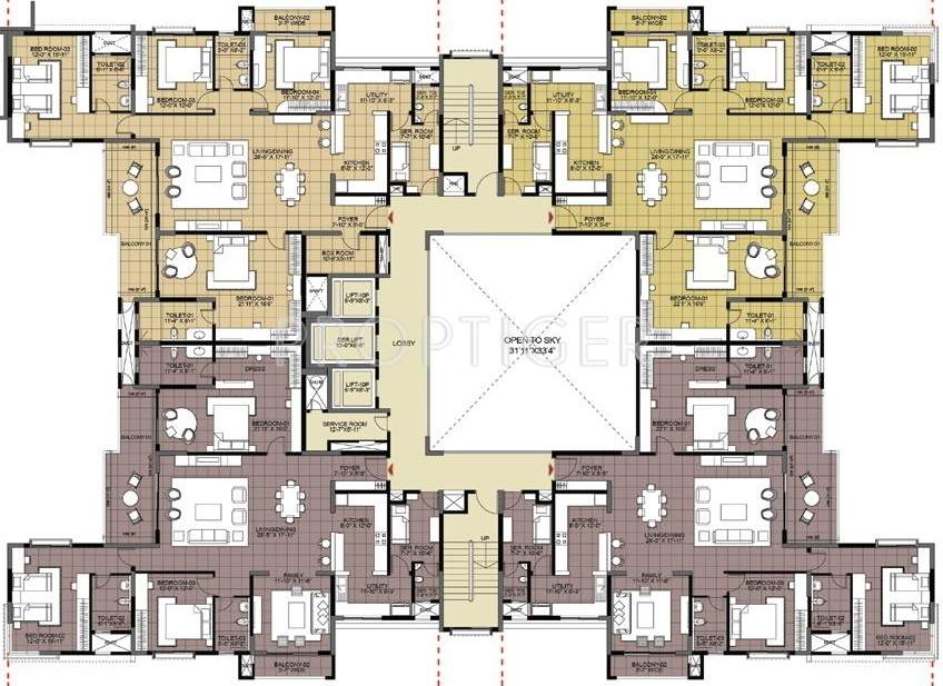  greenage Images for Cluster Plan of Salarpuria Sattva Greenage