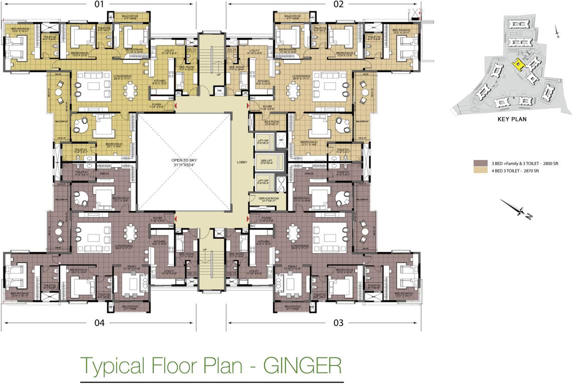 Images for Cluster Plan of Salarpuria Sattva Greenage