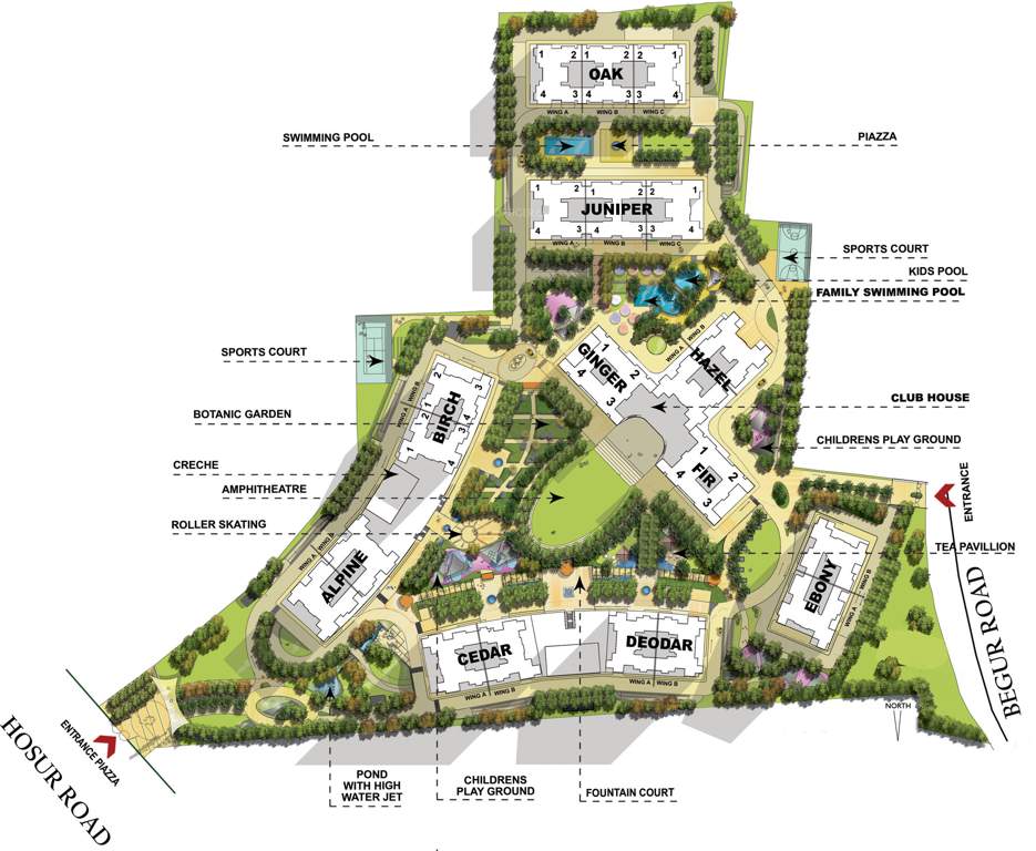  greenage Images for Master Plan of Salarpuria Sattva Greenage