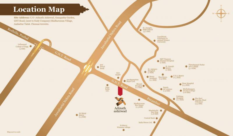  aashirwad Images for Location Plan of Adinath Aashirwad