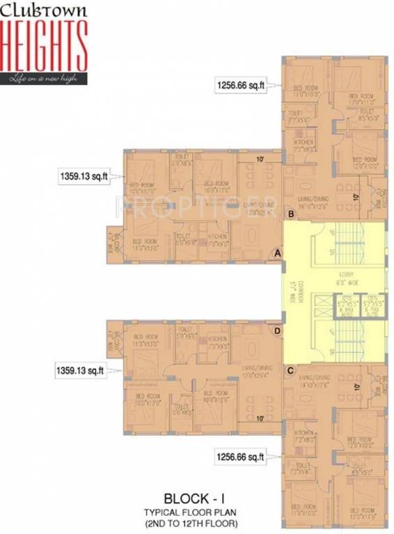 clubtown heights Block 1 Cluster Plan