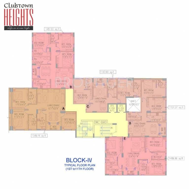 clubtown heights Block 4 Cluster Plan