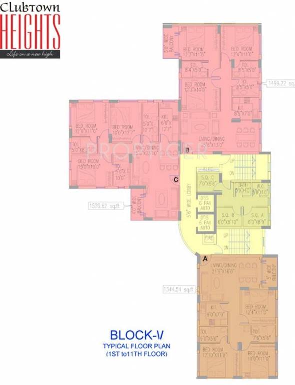 clubtown heights Block 5 Cluster Plan