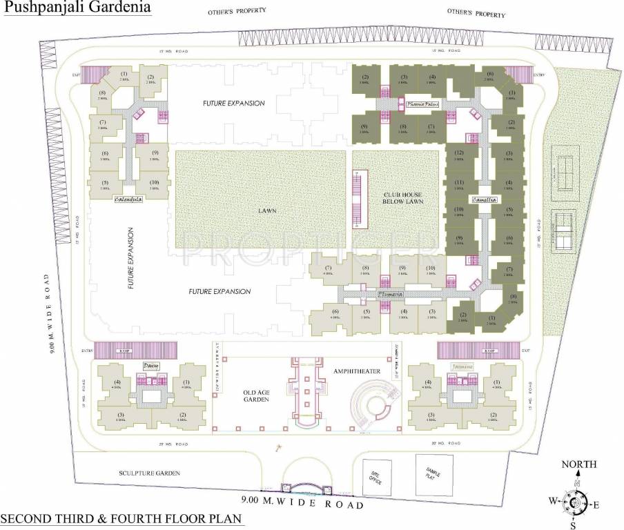 Images for Cluster Plan of Pushpanjali Gardenia