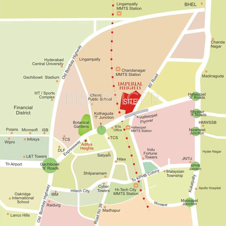  imperial heights Images for Location Plan of Aditya Imperial Heights