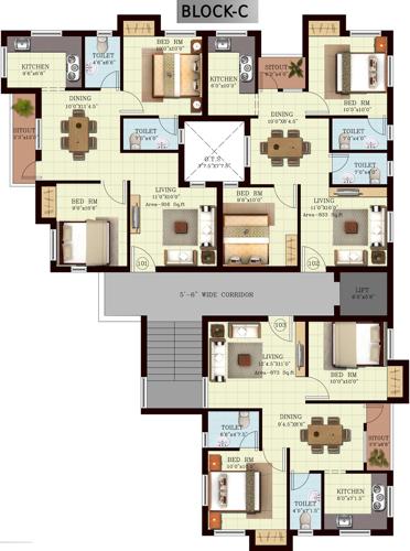 Images for Cluster Plan of Vijay Raja Century Court