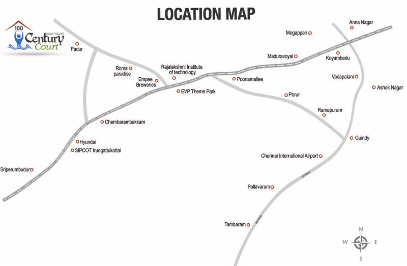 century-court Images for Location Plan of Vijay Raja Century Court