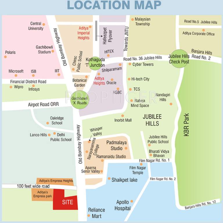  empress heights Images for Location Plan of Aditya Empress Heights