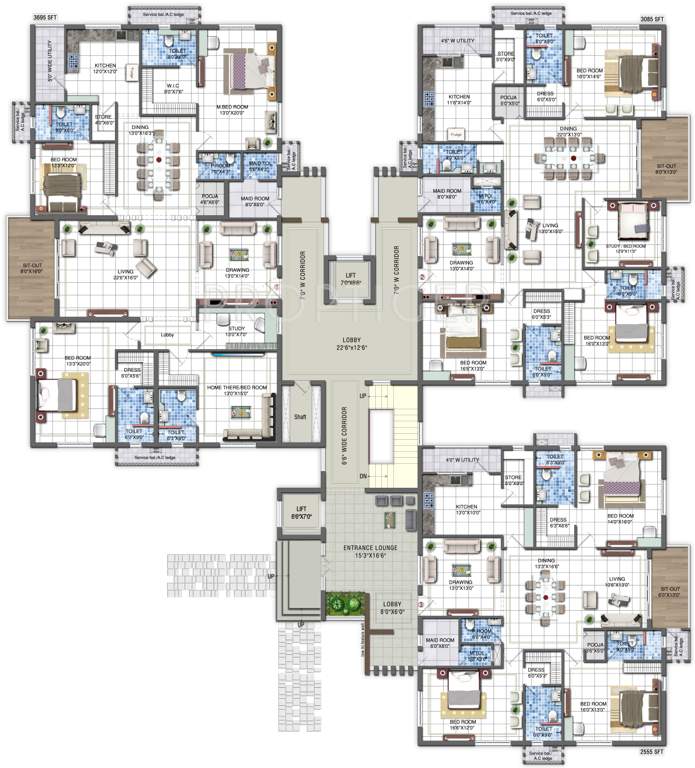  sumanjali Images for Cluster Plan of Trend Sumanjali