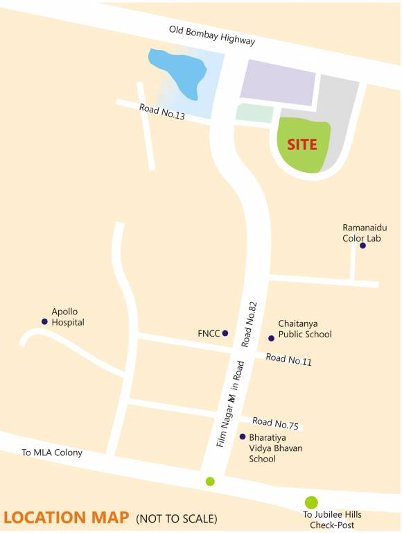  hill top residency Location Plan
