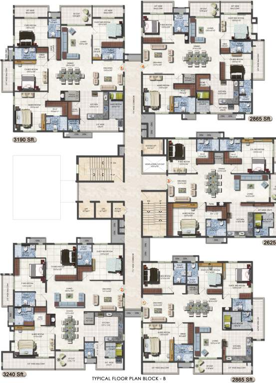  fortune prime Images for Cluster Plan of DSR Fortune Prime