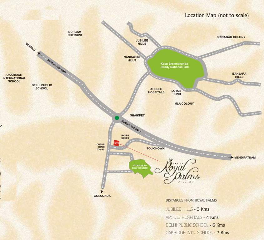 royal palms Images for Location Plan of Sri Aditya Royal Palms