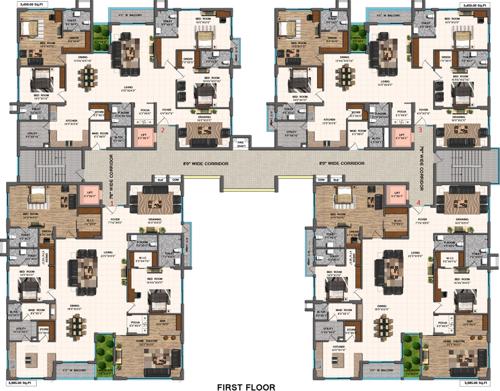  landmark Images for Cluster Plan of Sri Aditya Landmark