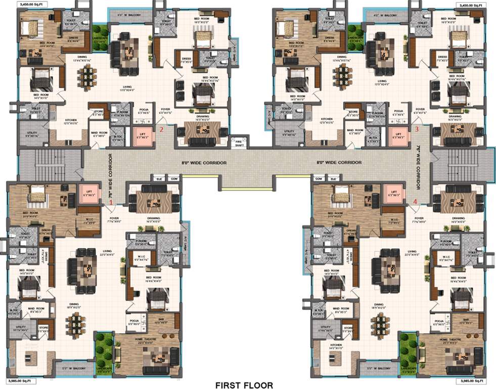  landmark Images for Cluster Plan of Sri Aditya Landmark