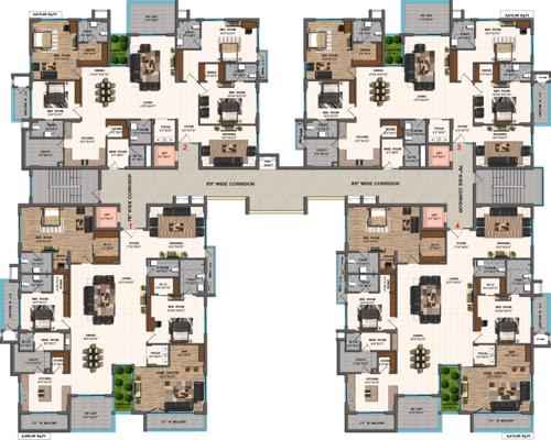  landmark Images for Cluster Plan of Sri Aditya Landmark