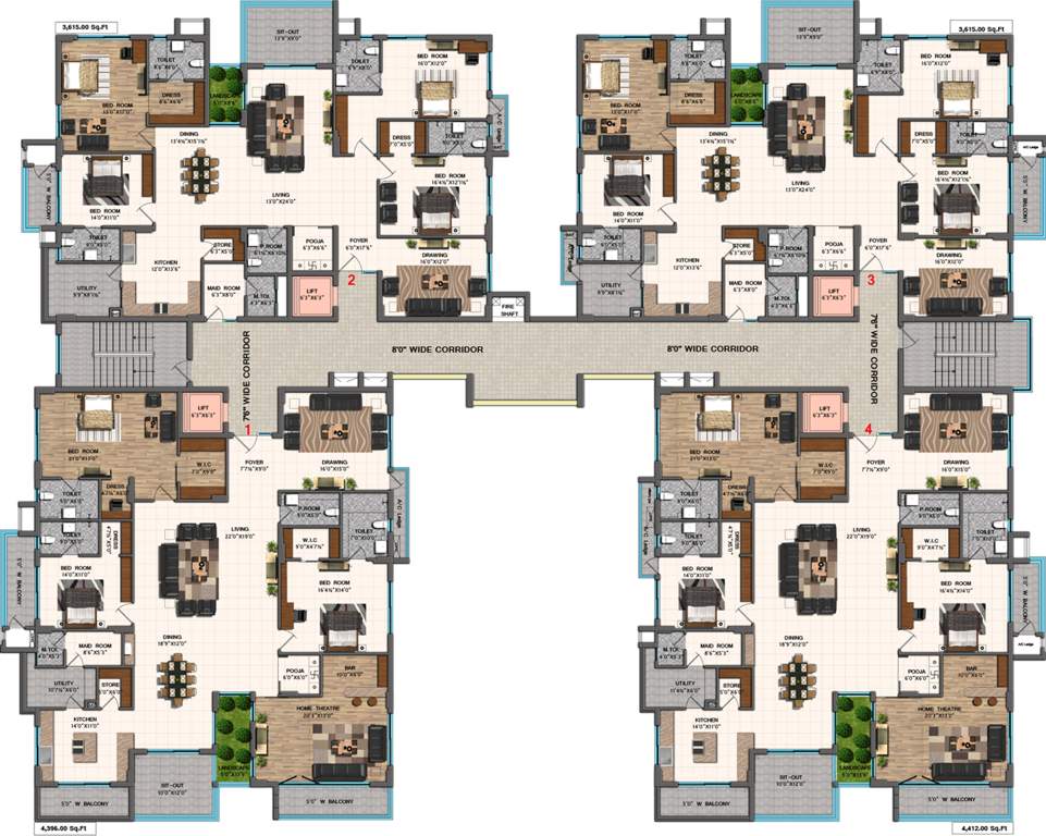  landmark Images for Cluster Plan of Sri Aditya Landmark