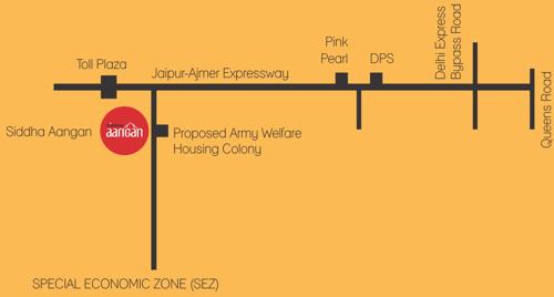  aangan Images for Location Plan of Siddha Aangan