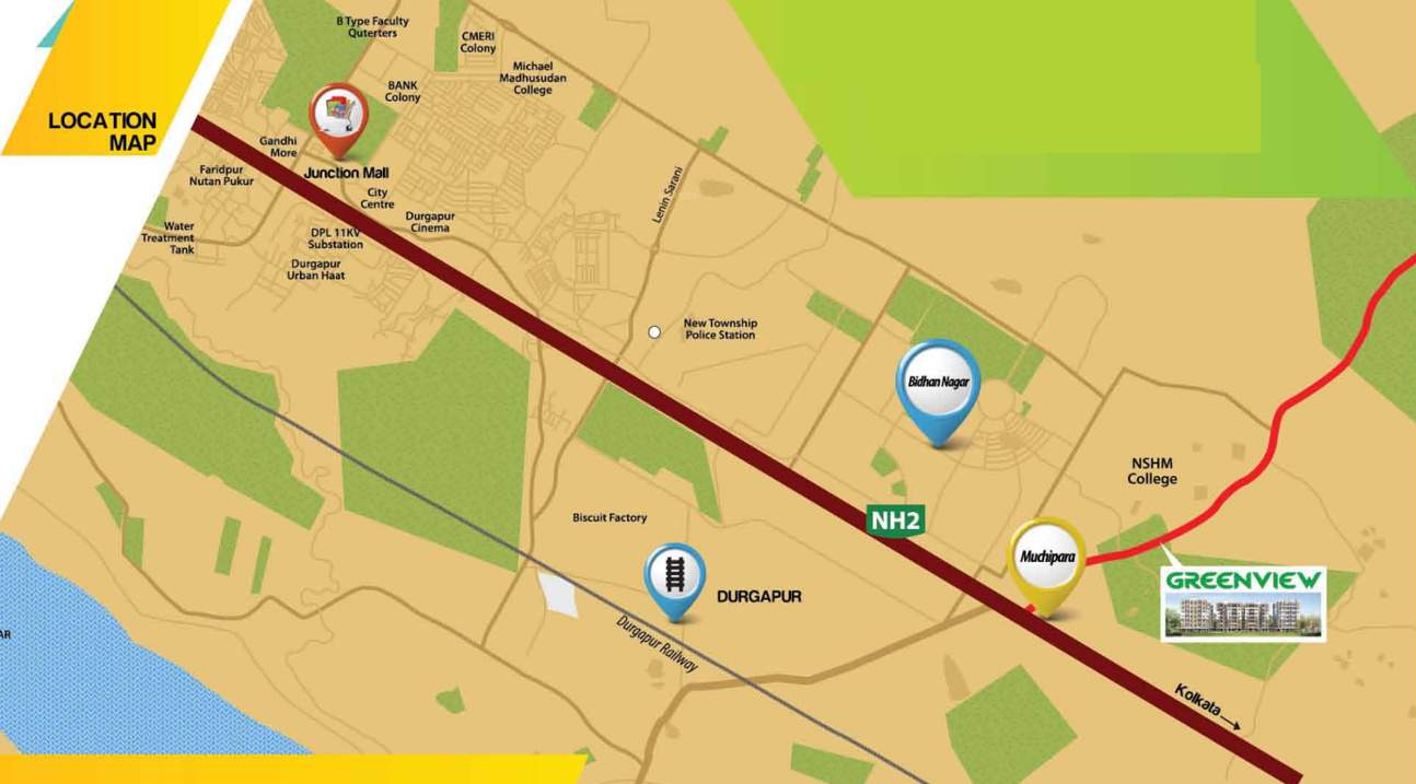  greenview Images for Location Plan of Shrachi Green View