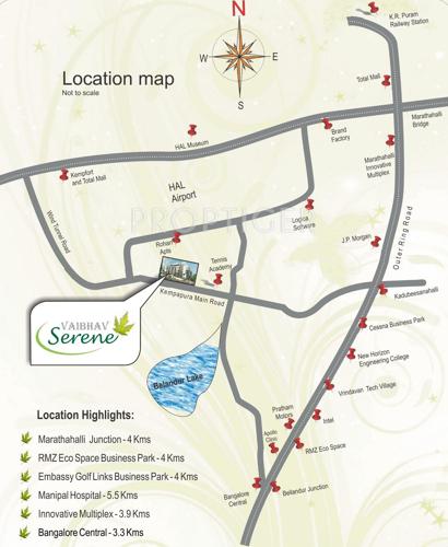  serene Images for Location Plan of Vaibhav Serene