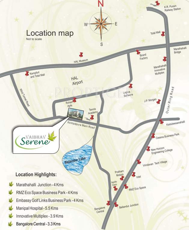 serene Images for Location Plan of Vaibhav Serene