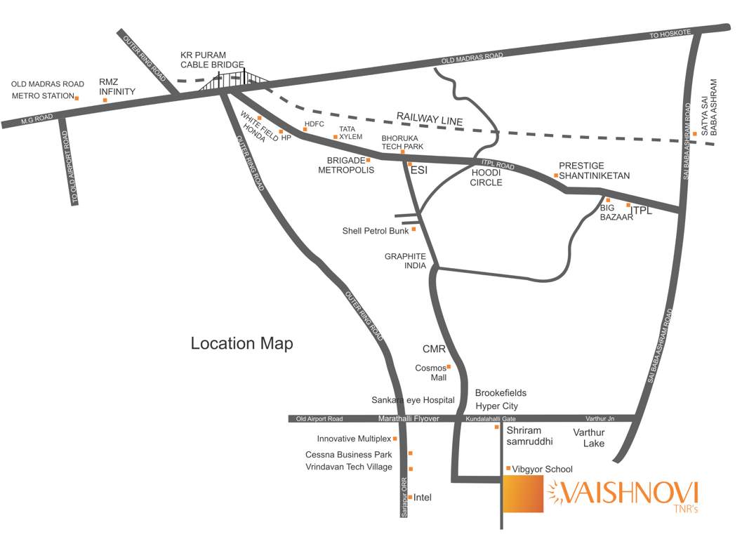 vaishnovi Images for Location Plan of TNR Vaishnovi
