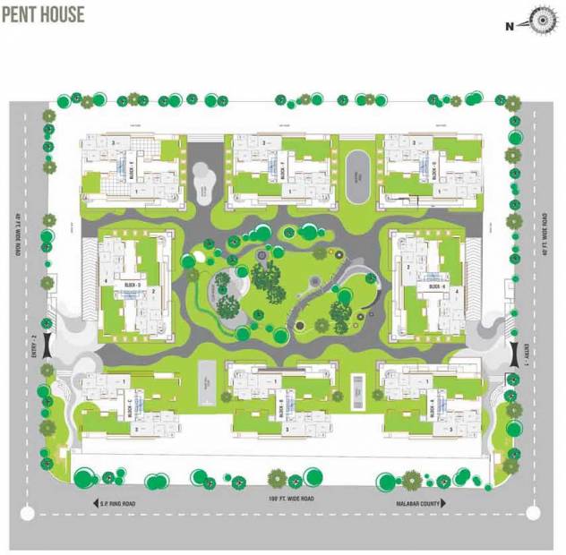  malabar-county-ii Images for Cluster Plan of Ganesh Malabar County II