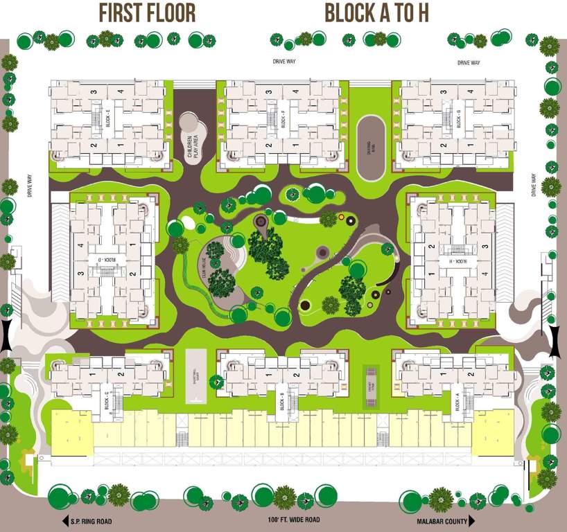 malabar county ii Images for Cluster Plan of Ganesh Malabar County II