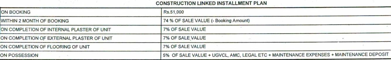 Images for Payment Plan of Ganesh Malabar County II Payment Plan