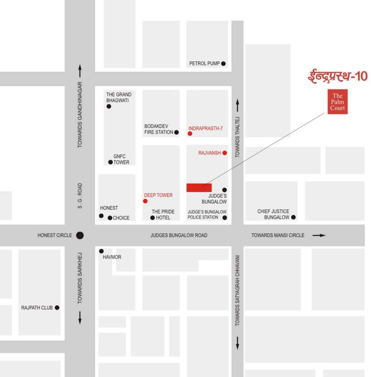  indraprasth 10 the palm court Location Plan