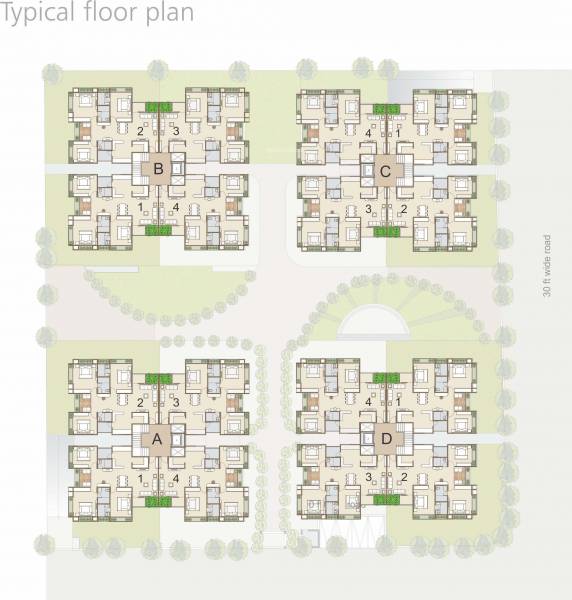 Images for Cluster Plan of Sanskar Infracon Sparsh Residency
