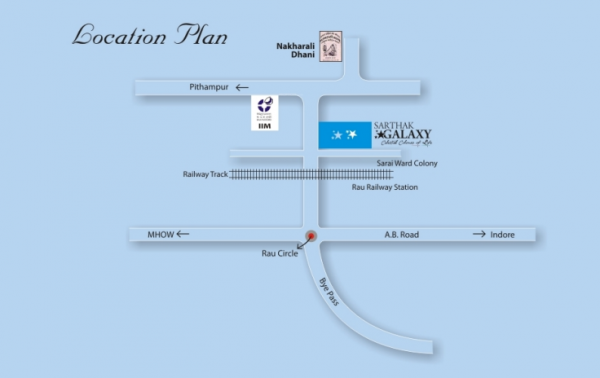 Location Plan block-b-sarthak-galaxy Location Plan