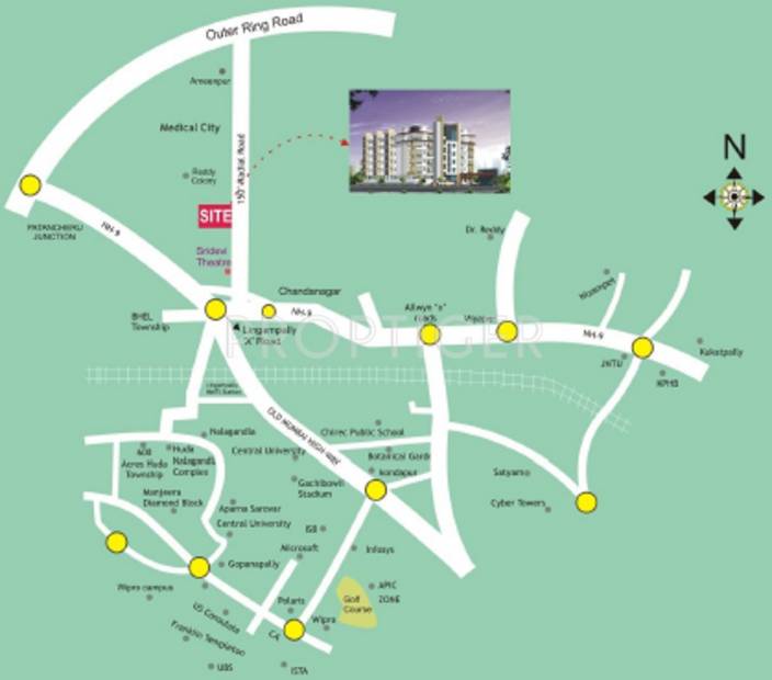 saishakti-infrastructure ashoka-springfields Location Plan
