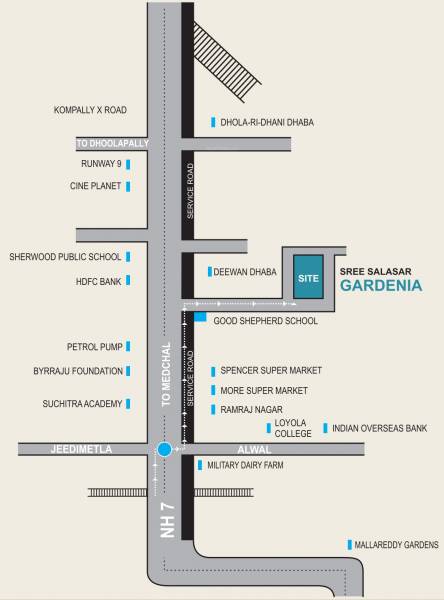 Location Plan sree-salasar-gardenia Location Plan