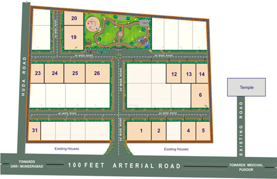  meridian Layout Plan