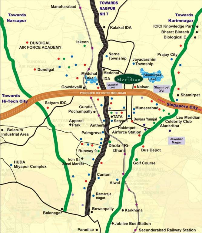  meridian Location Plan
