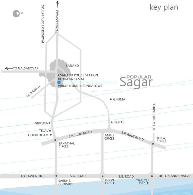 sagar Images for Location Plan of Popular Sagar