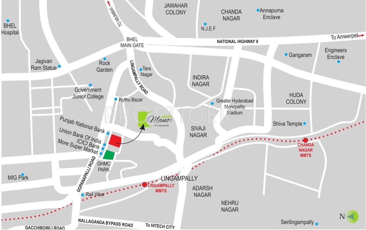 Cecon Builders Manor Location Plan