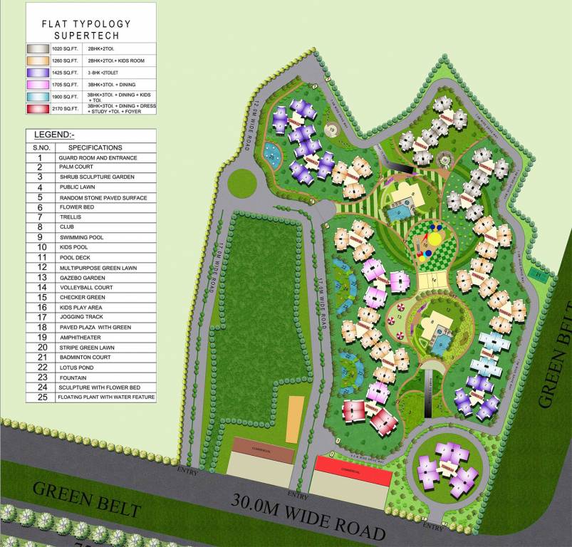 Images for Master Plan of Supertech The Romano