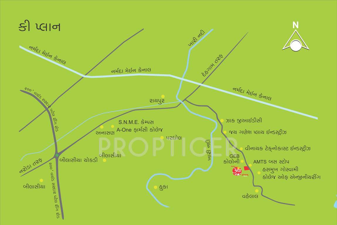  umang homes vehlal Images for Location Plan of DBS Umang Homes Vehlal