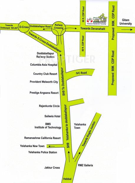 bhumi-construction venus-gateway Location Plan