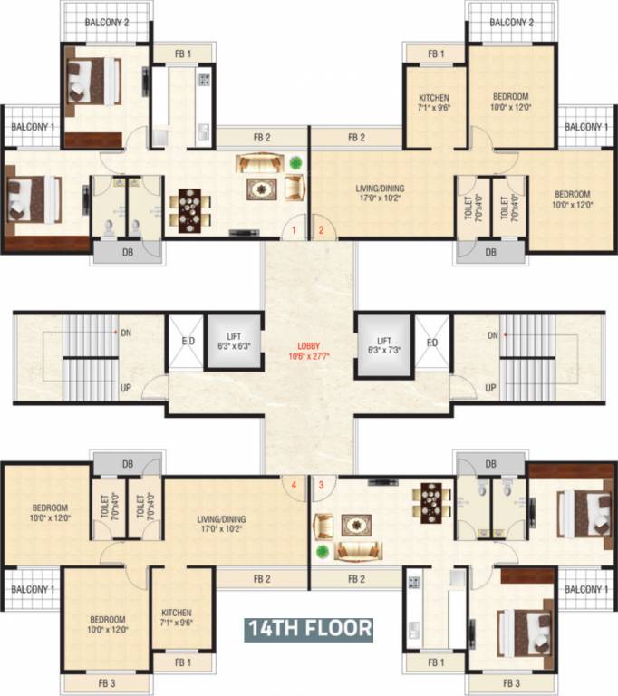 Images for Cluster Plan of Yushan Realty Ventures Maple Carniva