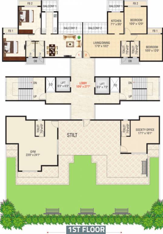 Images for Cluster Plan of Yushan Realty Ventures Maple Carniva