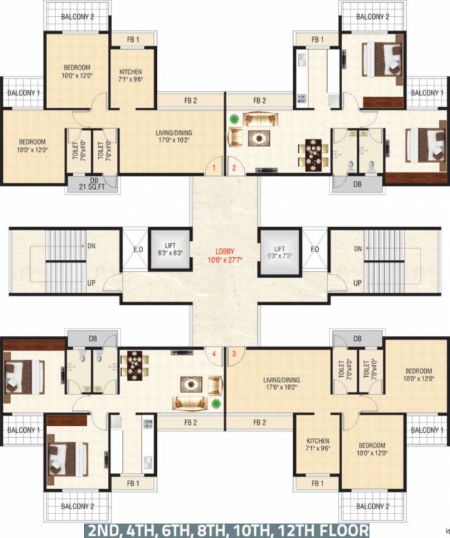Images for Cluster Plan of Yushan Realty Ventures Maple Carniva