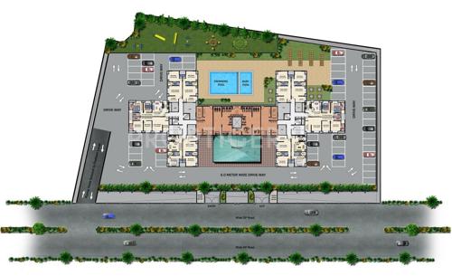  serene Images for Layout Plan of Mantri Serene