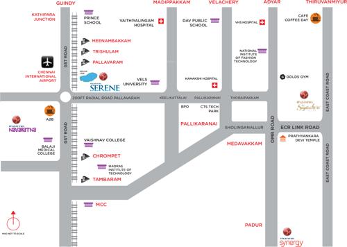  serene Images for Location Plan of Mantri Serene