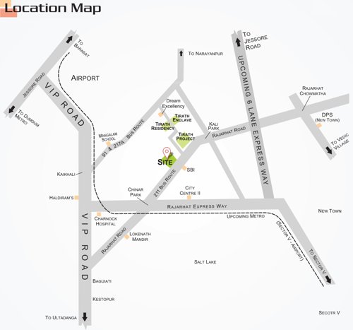  apartment Images for Location Plan of Tirath Tirath Apartment