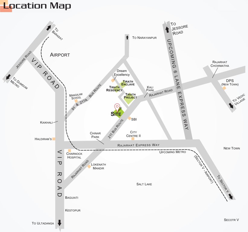  apartment Images for Location Plan of Tirath Tirath Apartment