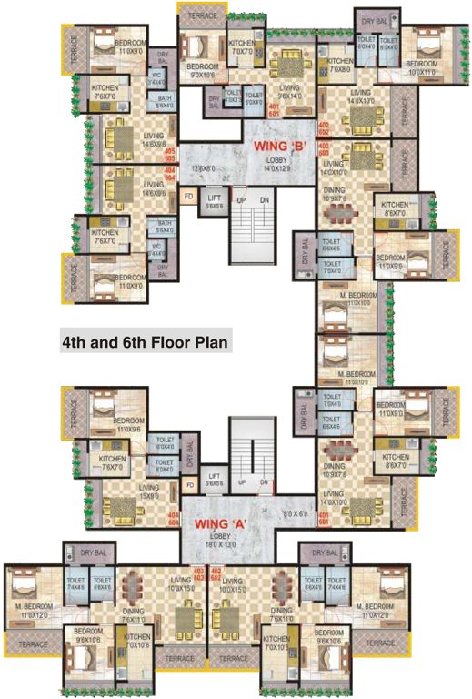 Images for Cluster Plan of Srishti Developers Paradise