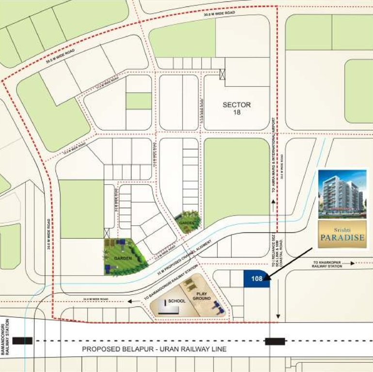 Images for Location Plan of Srishti Developers Paradise