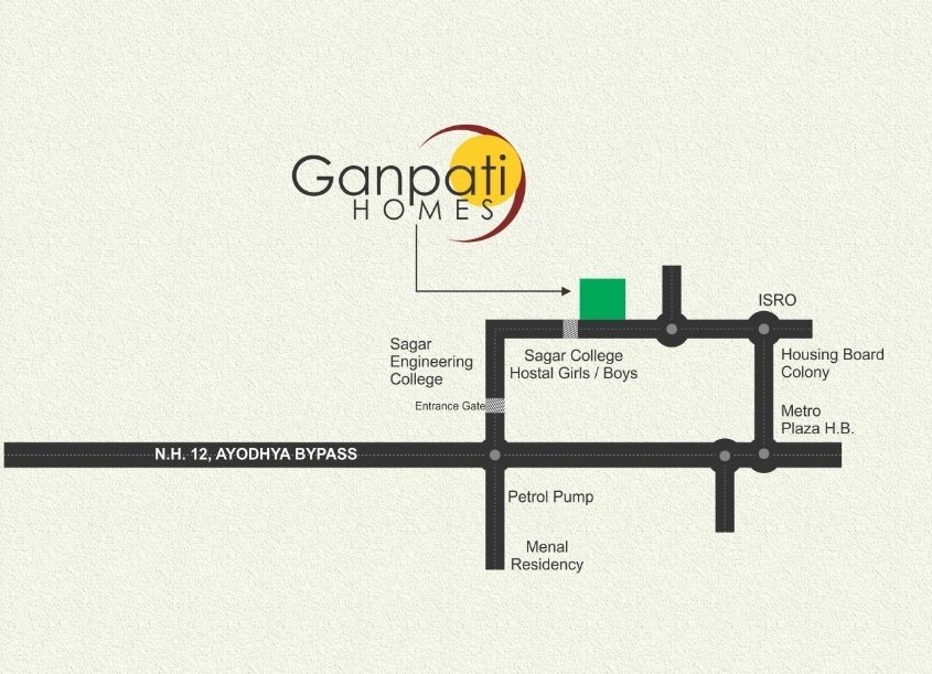 ganpati homes Location Plan